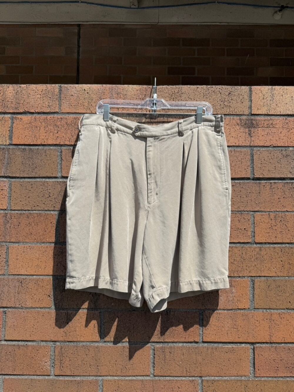 90s Callaway by Nordstrom Beige Vintage Pleated Baggy Golf Shorts Sears Roebuck